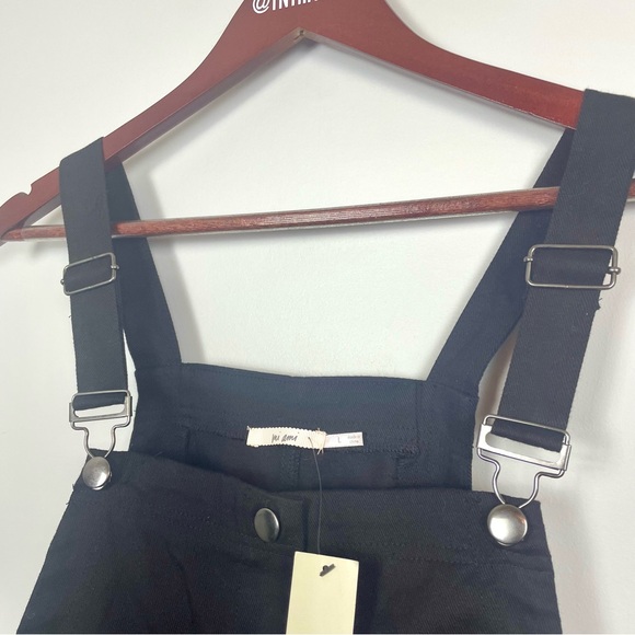 NWT Francesca's Mi Ami Arica Floral Embroidered Overall Dress Black Size Large - Picture 8 of 13